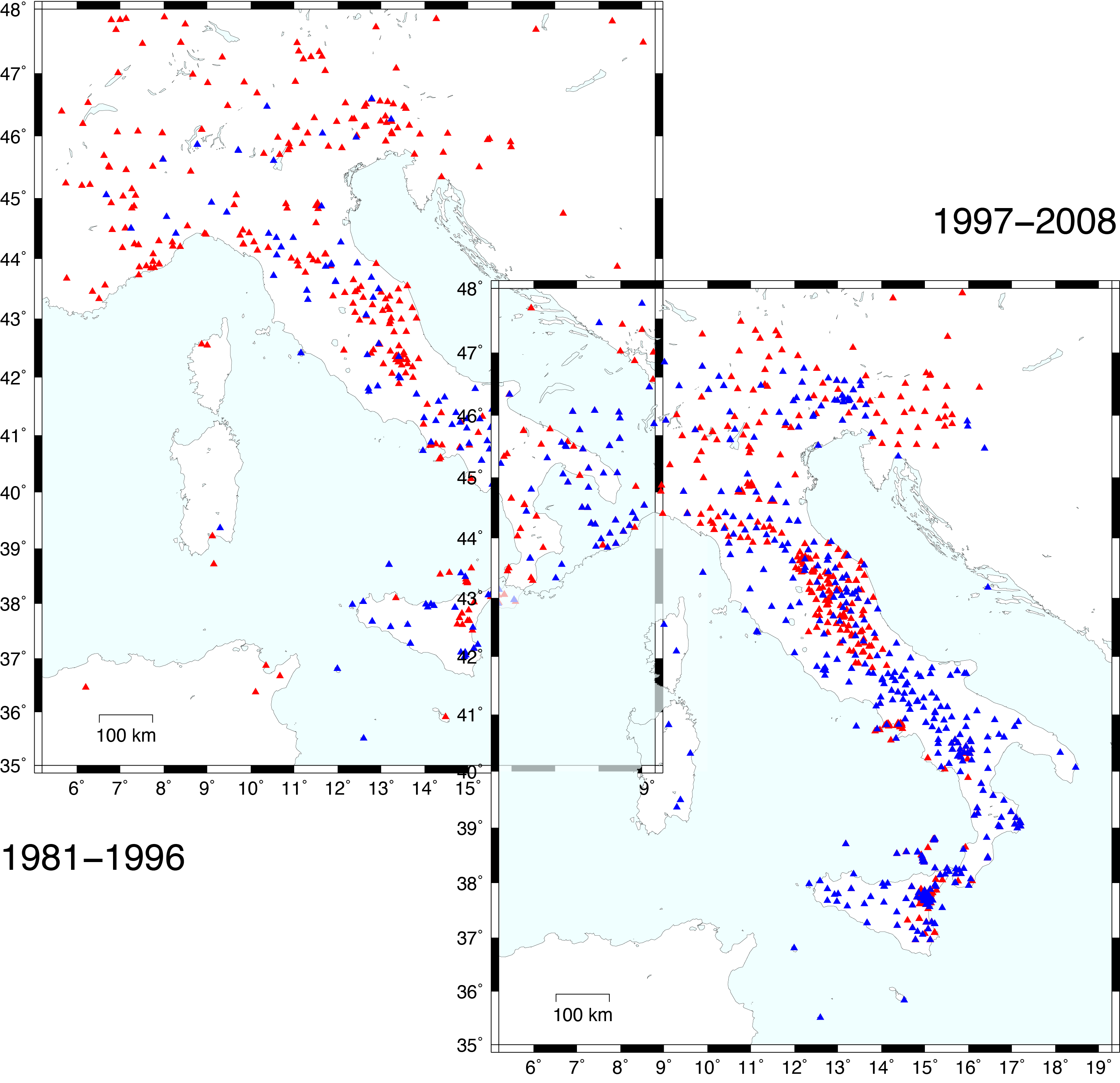 INGV and other networks station integration in time